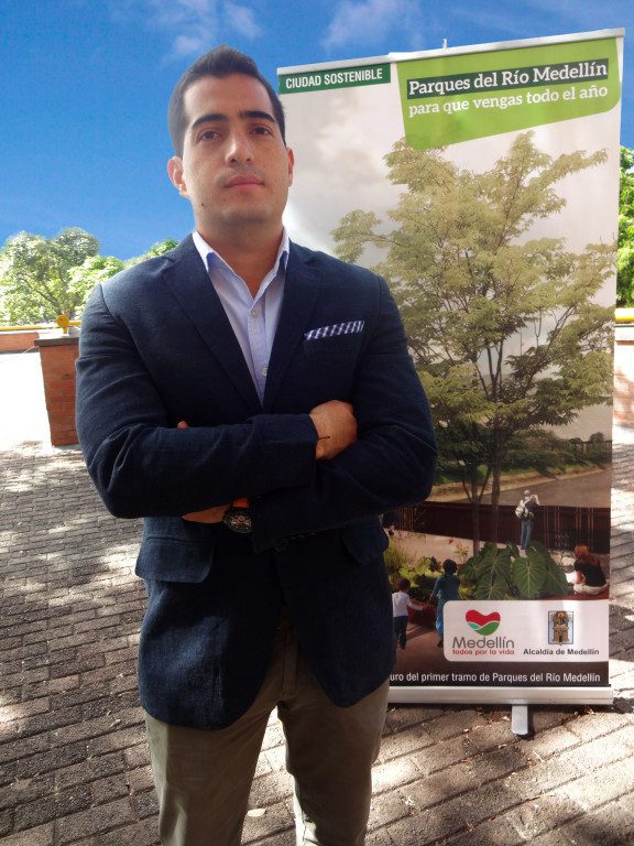 Juan Pablo Lopez is the director of Parques del Rio for the city of Medellín