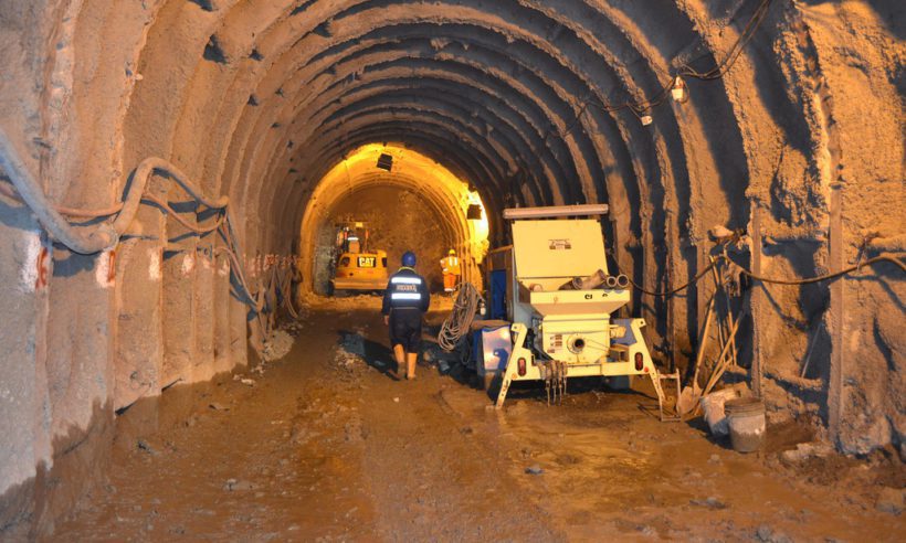 The Higabra Valley Tunnel at Continental Gold's Buriticá goldmine in Antioquia.