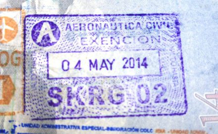 Exento Extento, Exencion,Aeronautica Civil, Aerocivil, Tax Stamp