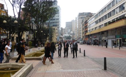 Downtown Bogota street scene - Photo credit Loren Moss