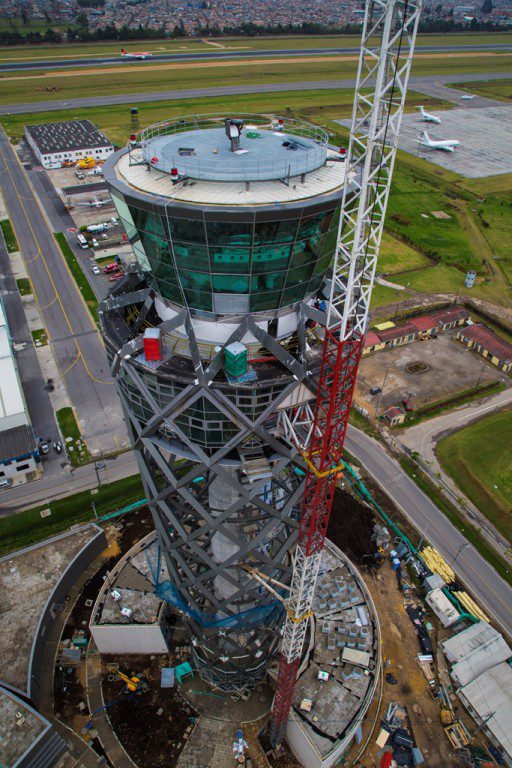 El Dorado International Airport's (Bogotá) Muisca Tower under final stages of construction.