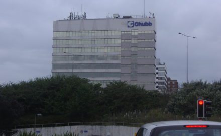 Photo of Chubb’s Sunbury Cross, UK offices copyright David Howard and licensed for reuse under this Creative Commons License.