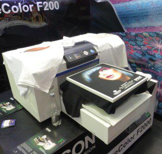 Epson's SureColor F200 direct-to-garment dye sublimation printer
