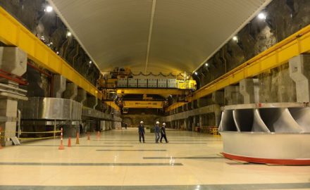 Inside Isagen's Sogamoso Hydroelectric Facility -(photo courtesy Isagen)
