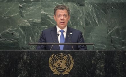 colombia president juan manuel santos united nations barack obama new york general assembly
