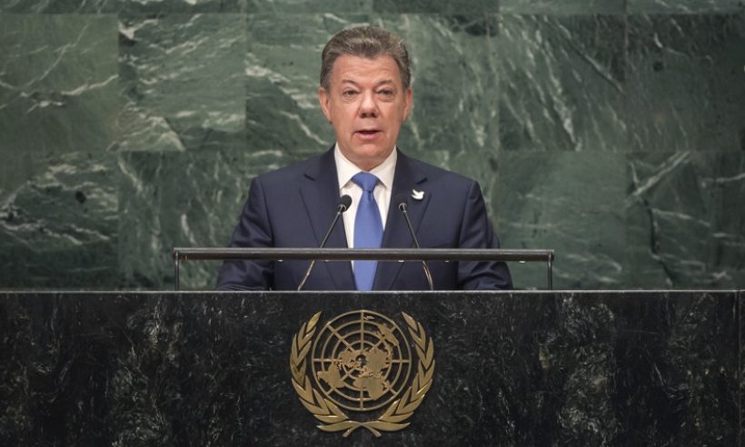 colombia president juan manuel santos united nations barack obama new york general assembly