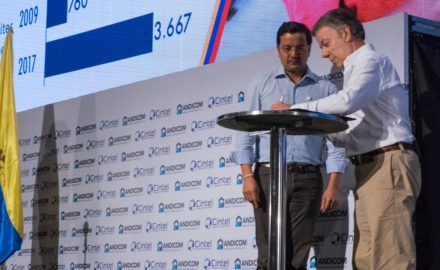 Colombian President Juan Manuel Santos. (Credit: Jared Wade)