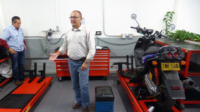 Yamaha Incolmotos plant in Antioquia, Colombia. (Credit: Loren Moss)