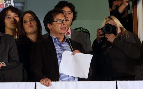 Gustavo Petro, former mayor of Bogotá. (Credit: Prensa de Bogotá)
