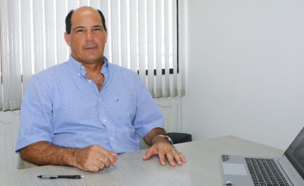 cartagena airport Rodrigo Araujo Perdomo of Evolos Group. (Photo credit: Loren Moss)