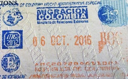Colombian visa (Photo credit: Bs980)