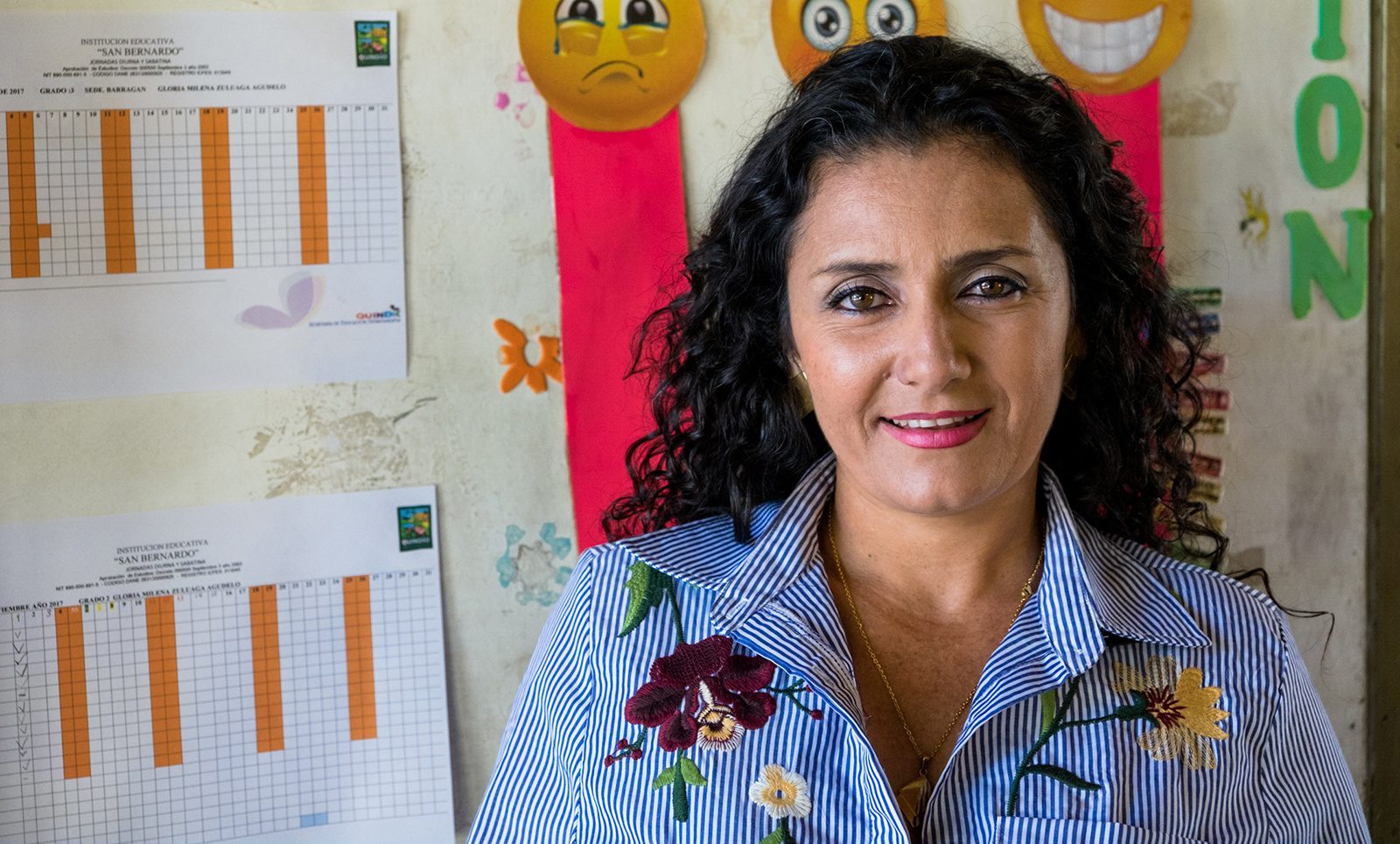 Vicky Colbert believes that Escuela Nueva never could have become such a success without great teachers like Gloria Morena Zuluaga of Sede Barragán. (Credit: Jared Wade)