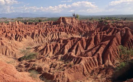 Photo: The remarkable landscape of Tatacoa Desert in Colombia. (Credit: Karolynaroca)