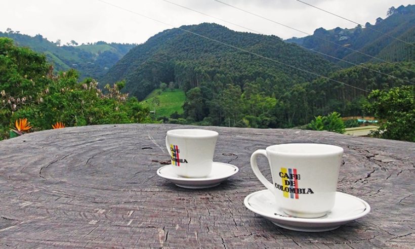 Enjoying some fresh-roasted Colombian coffee at a farm near Salento, one of the country's top tourism destinations. (Credit: Jared Wade)