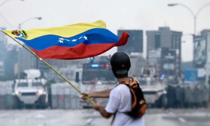 Venezuela Protests Maduro Flag 2017 (Photo credit: Efecto Eco)