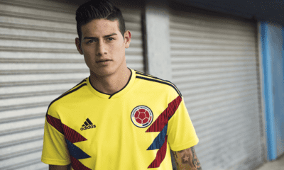 adidas new kit colombia unveiled by James Rodriguez (Photo: @jamesrodriguez/Twitter)