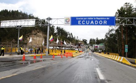 In 2013, Colombia opened a new Rumichaca bridge on the border of Ecuador, a route that will be improved by a new highway that includes funding from OPIC. (Photo credit: Xavier Granja Cedeño - Cancillería Ecuador)