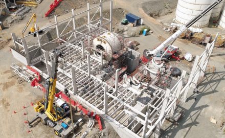 Continental Gold Buriticá grinding area construction underway