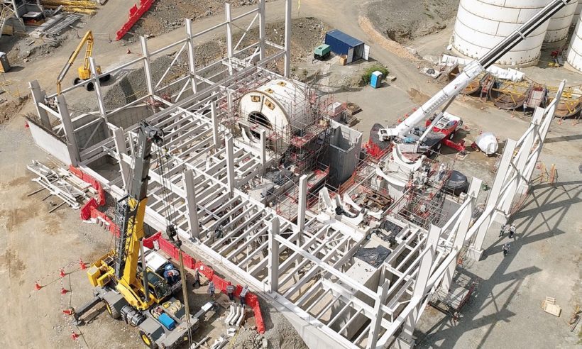 Continental Gold Buriticá grinding area construction underway