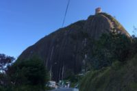 El Peñon is an ancient granite batholith in Guatapé and El Peñol that attracts thousands of tourists every month. Spectacular views of the surrounding countryside await those hardy enough to ascend the 659 steps to the summit.