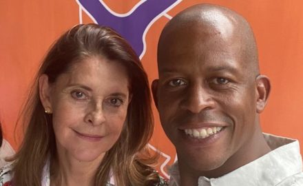 Colombia Vice President Marta Lucia Ramirez with Chevron Colombia President Marc Payne