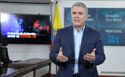 Colombia's President Ivan Duque implements measures against the Coronavirus Covid-19 Pandemic. Photo: César Carrión - Presidencia de la República