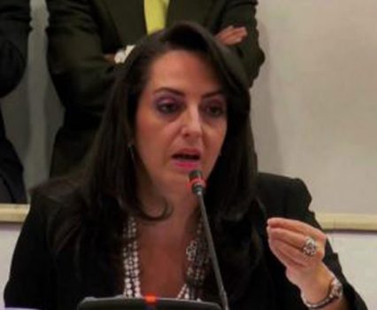 Colombian Uribista Senator Maria Fernanda Cabal
