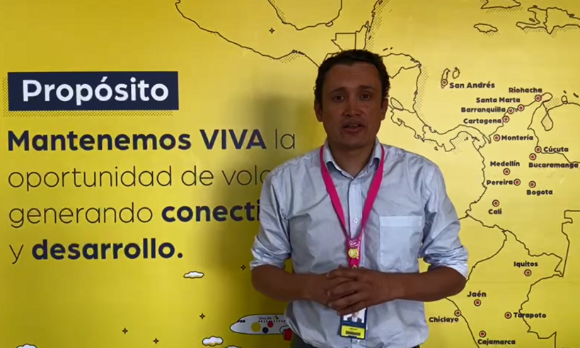 Viva Air’s Director of Airports & Control Center Alex Cipagauta