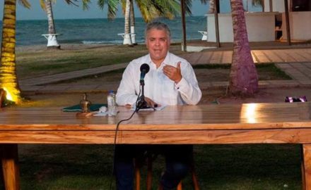 Ivan Duque in Coveñas