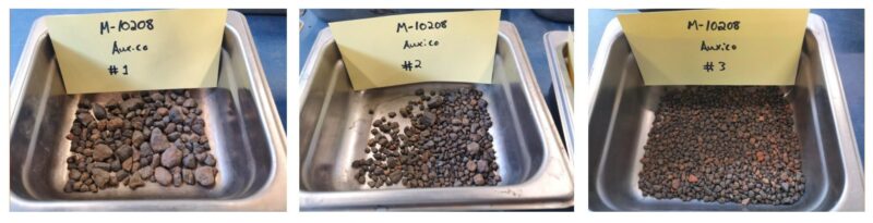 Above photos from the selected samples from the tin-tantalum target area (CNW Group/Auxico Resources Canada Inc.)