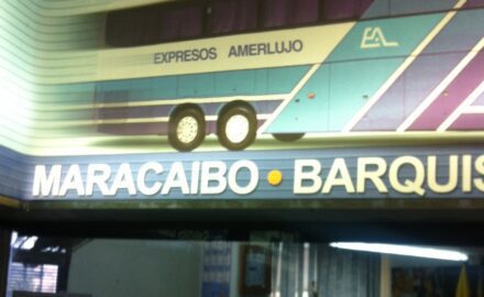 Maracaibo - Barquisimeto bus ticket booth. Photo © Loren Moss