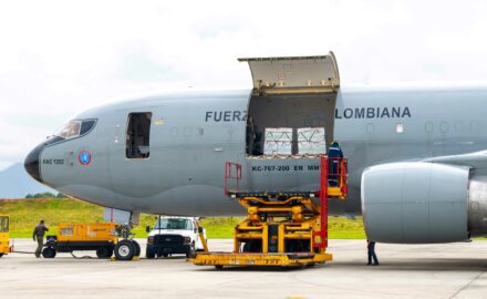 Yesterday a Colombian air force Boeing 767 arrived in Bogotá from Memphis, Tennessee in the United States carrying 2.5 million Janssen vaccines donated by the US government.