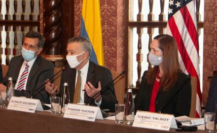 Bilateral Forum of the Anti-Narcotics Working Group headed by Ambassador Philip Goldberg with the participation of a high delegation made up of @ONDCP @WHNSC @WHAAsstSecty @StateINL and several officials from the #EEUU Embassy in #Colombia