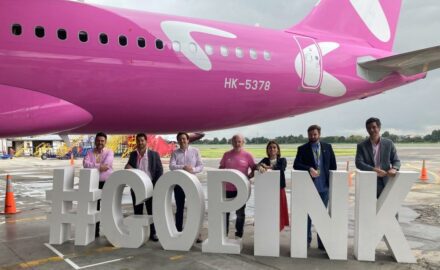 Viva Airbus A320neo #GoPink Photo © Loren Moss