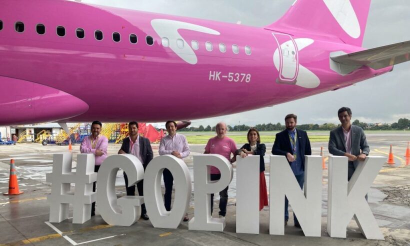 Viva Airbus A320neo #GoPink Photo © Loren Moss