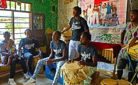 Palenquero musical group Kombilesa Mi, based out of San Basilio de Palenque (Photo © Loren Moss)