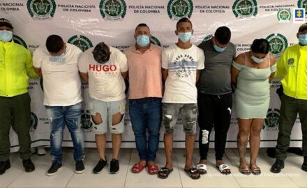 Intramural detention for six alleged members of 'Los People' who would be involved in 39 thefts in Atlántico.