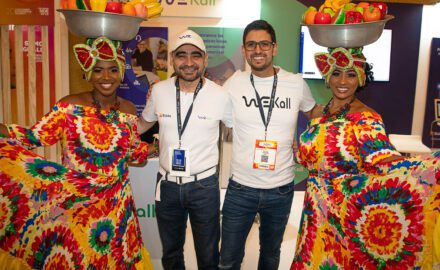 WeKall's Fabian Saavedra and Felipe Sanchez at the 2022 Customer Experience Summit in Cartagena (photo: Loren Moss)