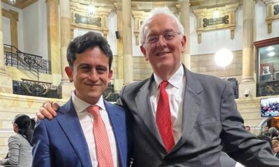 Taxation chief Luís Carlos Reyes (left) & Finance Minister José Ocampo