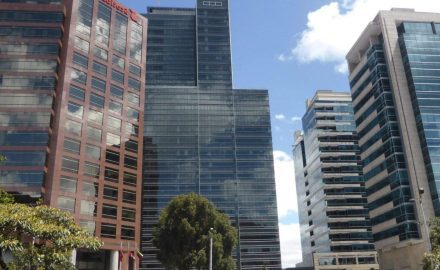 The Teleport Center is on Bogotá's north side.