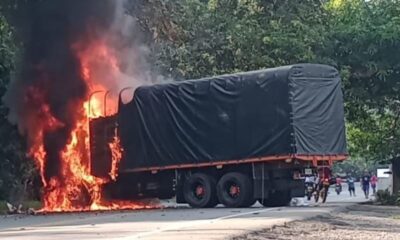 Photo: Violence in Bajo Cauca from Twitter account of Antioquia governor Ánibal Gaviria