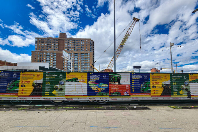 A construction site for the Bogota Metro on Calle 72 and Avenida Caracas. (Photo credit: Jared Wade, January 2023)