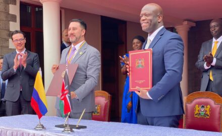 Colombia and Kenya sign declarations to strengthen trade and tourism. (Photo: Colombian MinCIT)