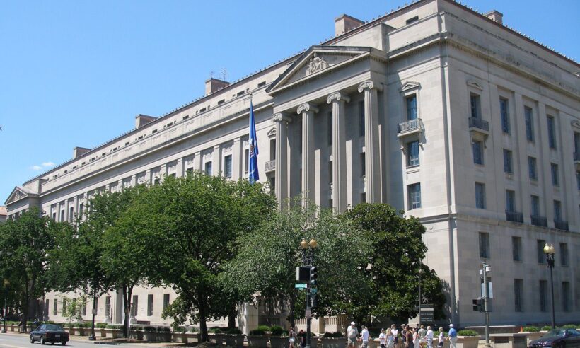 The United States Department of Justice headquarters in Washington. (Photo credit: Coolcaesar)