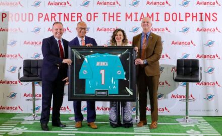Miami Dolphins photo courtesy Avianca