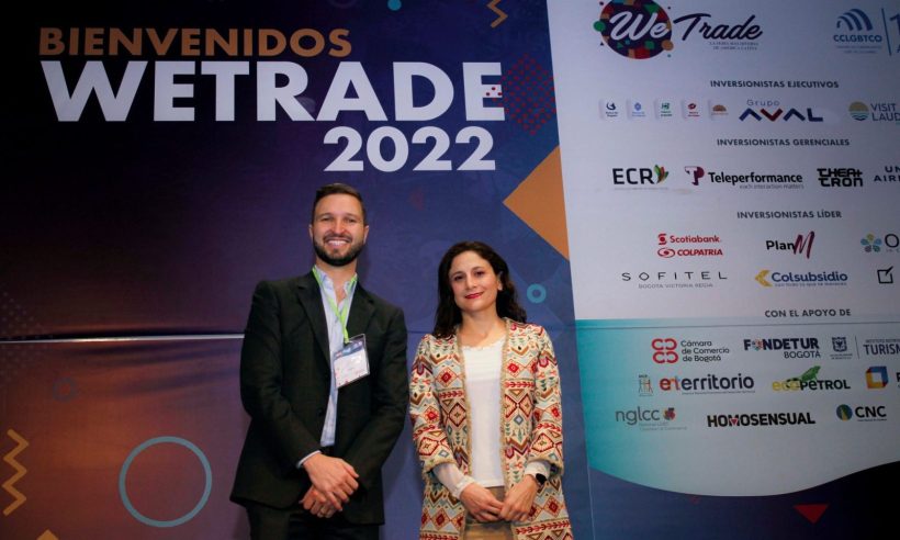 Attendees on stages at WeTrade 2022.