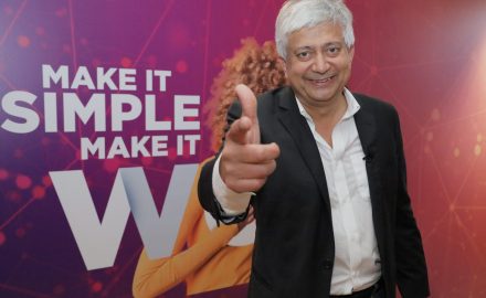 Hitendra Patel poses for a photo at BPrO's CX Summit in Cartagena, Colombia.