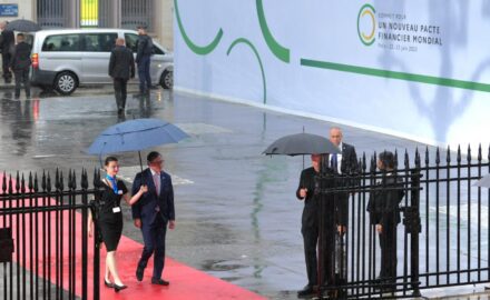 President Gustavo Petro attending a meeting in Paris, France. (Photo credit: Presidencia de la República)