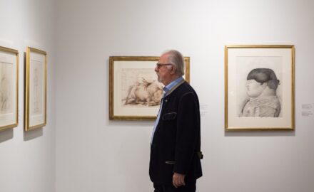 Fernando Botero visiting Museo de Antioquia in Medellín in 2016. (Photo credit: Museo de Antioquia)