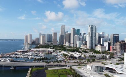 Downtown Miami skyline.